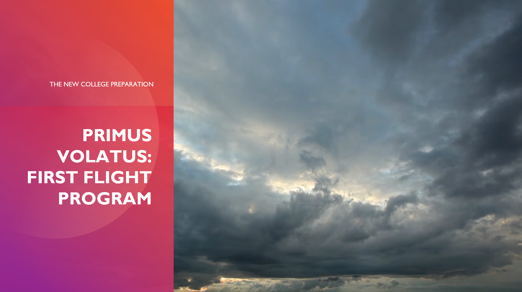 Primus Volatus program